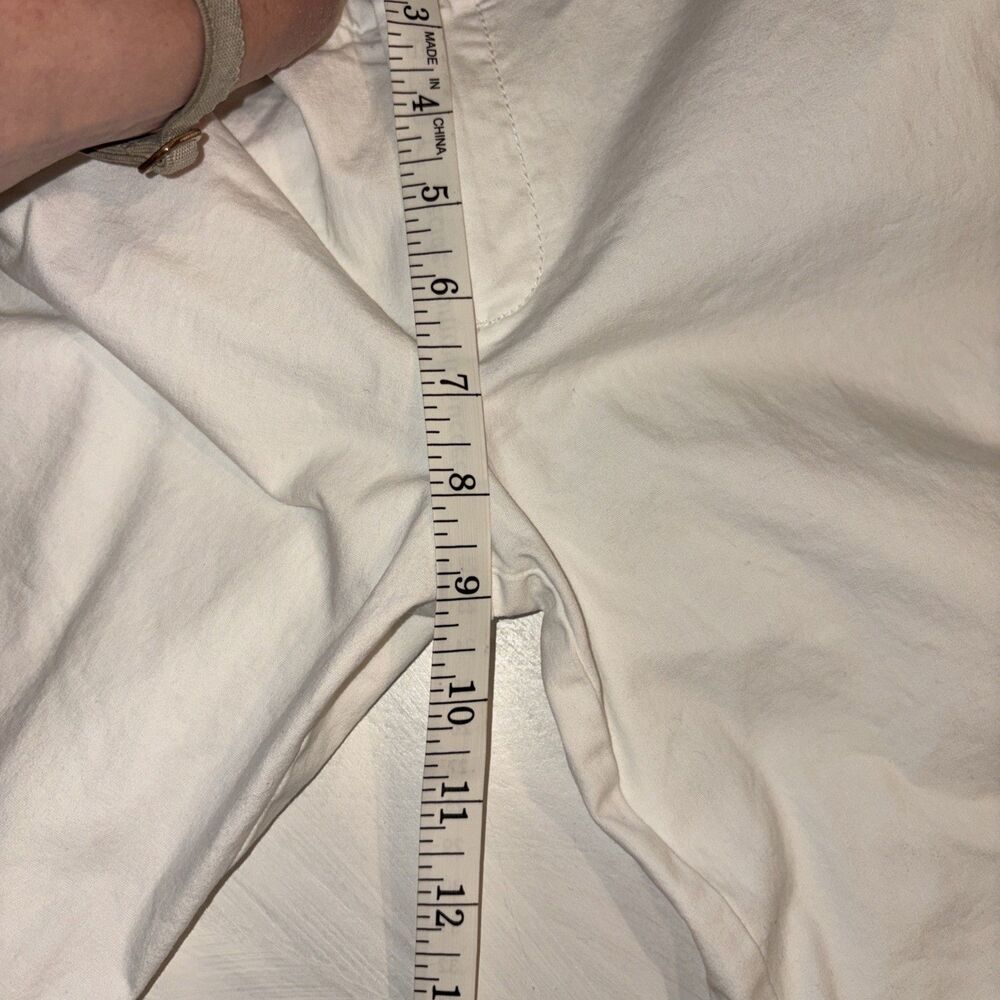 J.CREW Women's White Chino Shorts Size 6 Cotton Classic Fit Pockets - Picture 6 of 7